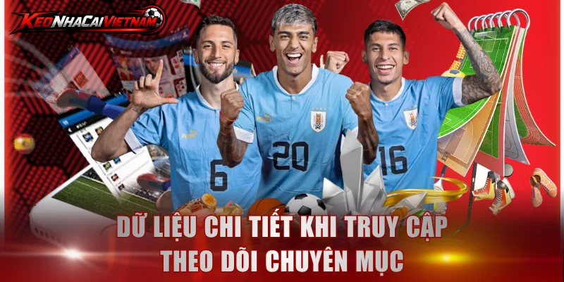 Dữ liệu chi tiết khi truy cập theo dõi chuyên mục