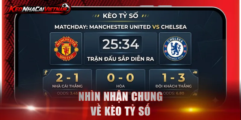 Nhìn nhận chung về kèo tỷ số