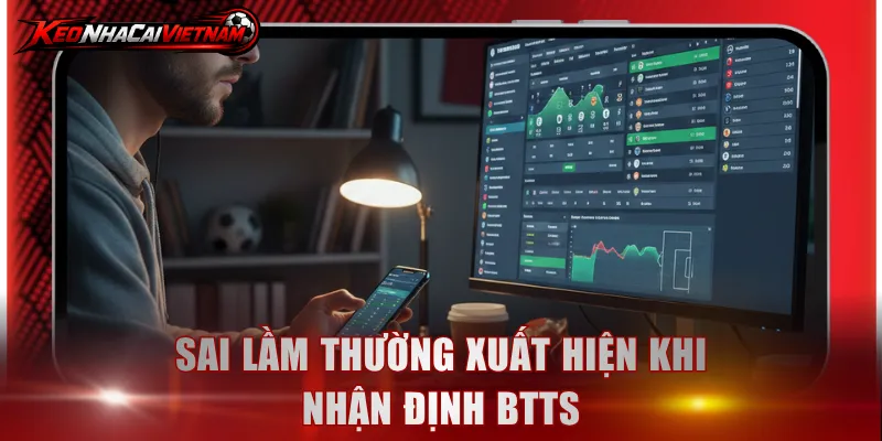 Sai lầm thường xuất hiện khi nhận định BTTS