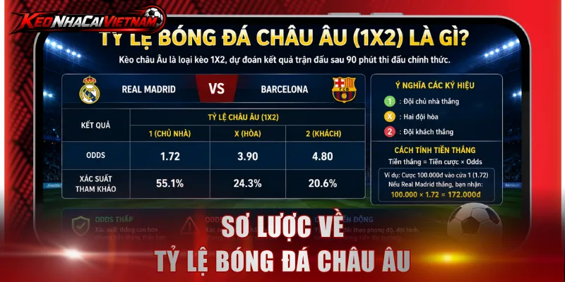 Sơ lược về tỷ lệ bóng đá châu Âu