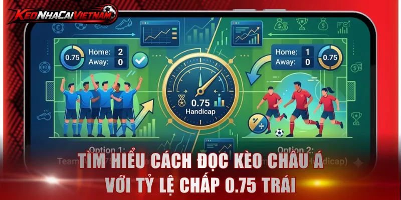 Tìm hiểu cách đọc kèo châu Á với tỷ lệ chấp 0.75 trái