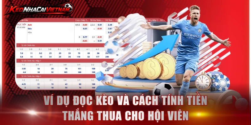 Ví dụ đọc kèo và cách tính tiền thắng thua cho hội viên